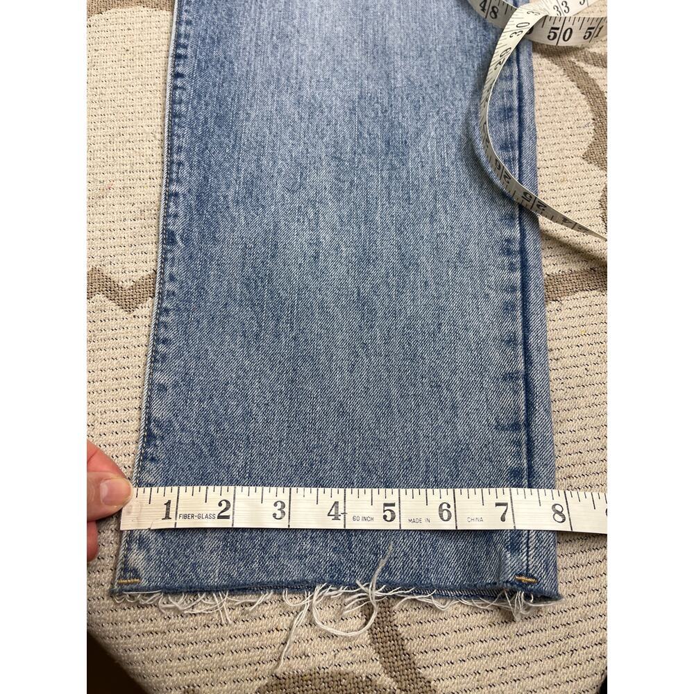 Old Navy extra high rise boyfriend Lola blue jeans, size 14, NWT, raw hems - Picture 5 of 13